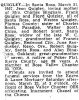 Newspaper, CA, Santa Rosa; Mar 1957 - Obituary for Jean Quigley [1650]