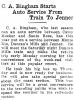 Press Democrat, CA, Santa Rosa; 1930s? - C.A. Bingham Starts Auto Service [2057]