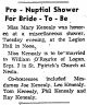 Council Bluffs Nonpareil, IA; Aug 15, 1957 - Pre-Nuptial Shower for Miss Mary Kenealy [3252]