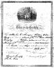 Marriage Certificate for Martin E. Munger & Lora Adelia Quigley [3829]