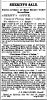 Plumas National-Bulletin, CA, Quincy - Sheriff's Sale of A. J. Quigley Land in Little Grass Valley [5235]